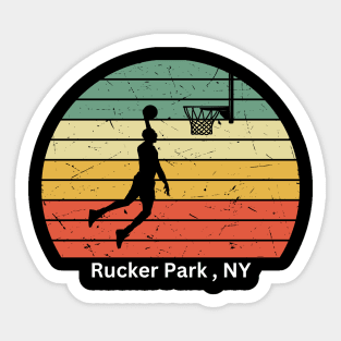 Celebration of Basketball in Rucker Park, NY Sticker